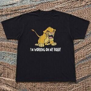 Style Cute Simba I_M Working On My Roar T Shirt